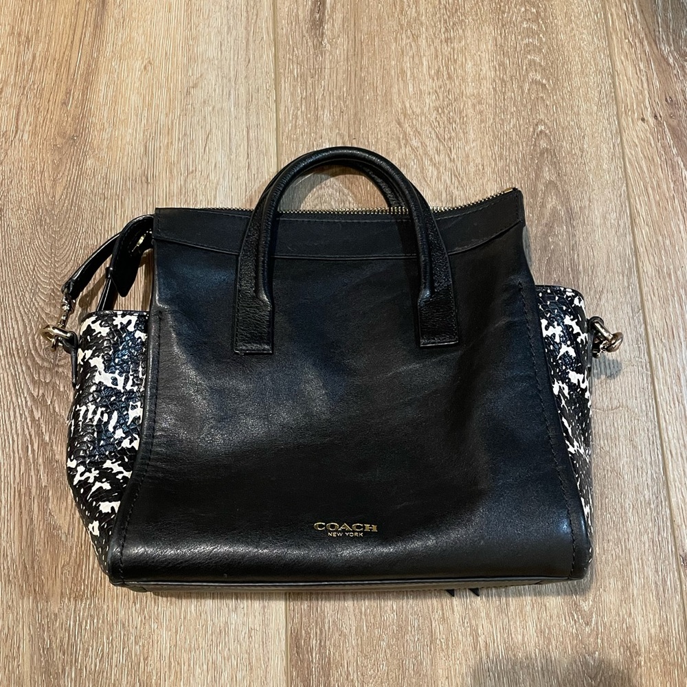 Coach Leather and Snack Crossbody